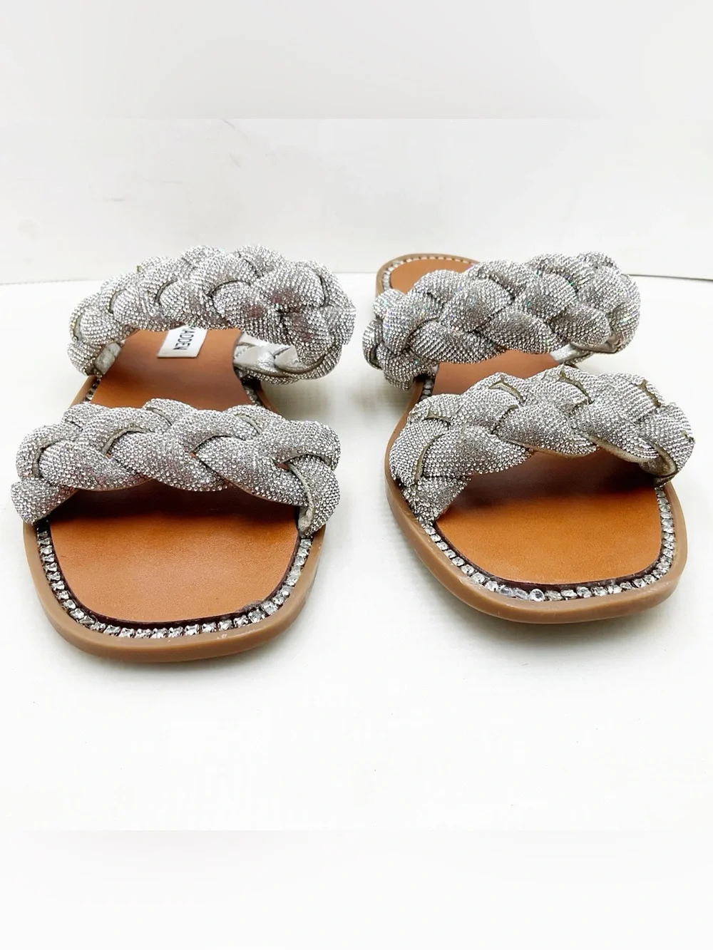 {Steve Madden} Newbie Rhinestone Embellished Sandals